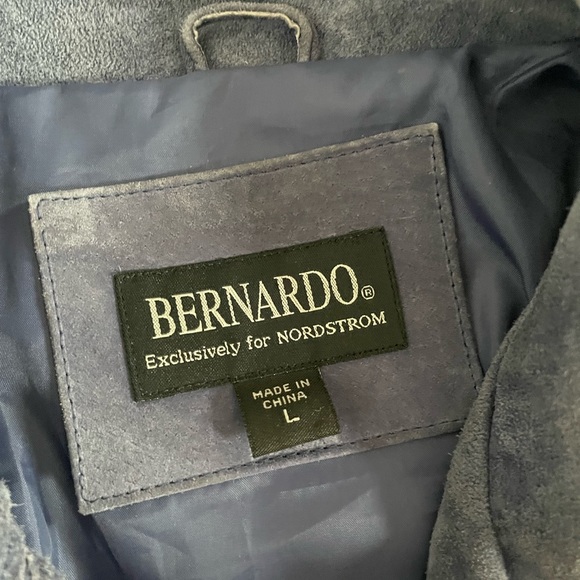 Women’s Leather Blue Button Down Jacket Size Large…Discontinued! - Picture 6 of 13